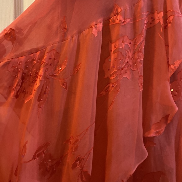 Alex Evenings Pink Coral Long Dress - Picture 4 of 6